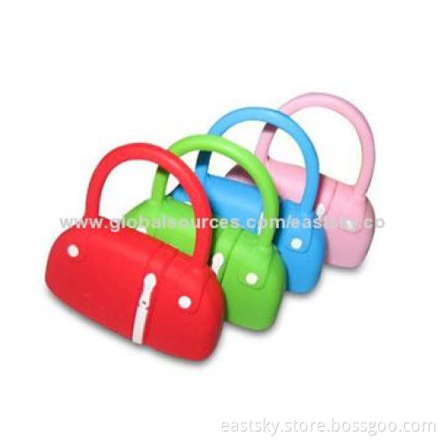 Custom Bag-shaped Thumb Flash Drive, Made of Soft PVC Material, OEM Orders are Welcome